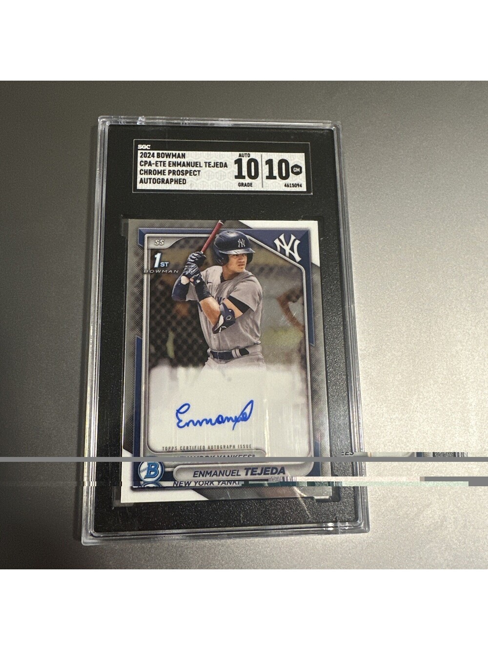 2024 Bowman - Chrome Prospect Autographs Enmanuel Tejeda #CPA-ETE (AU, RC)